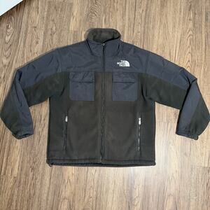 The North Face Salinas Thick Heavyweight Fleece Jacket Black Mens Large Denali